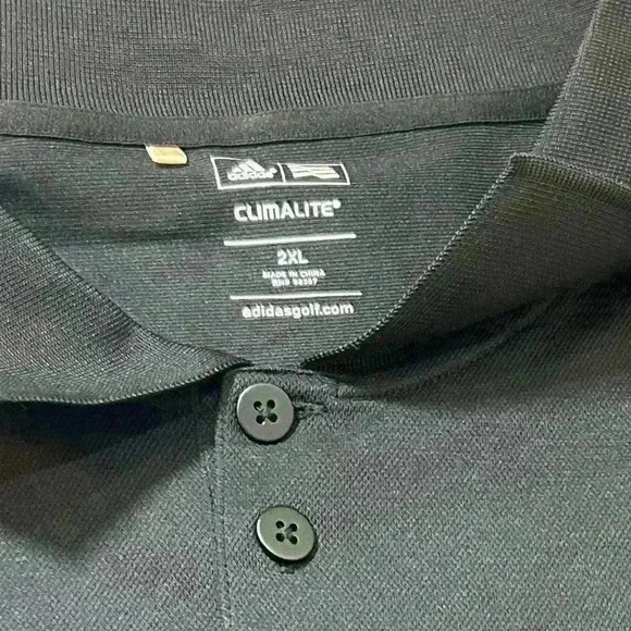 Adidas Polo Shirt “Made in Detroit Logo” black men’s size 2XL - Picture 4 of 10